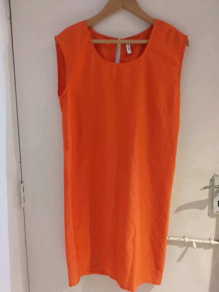 Beautiful Orange Dress And Short