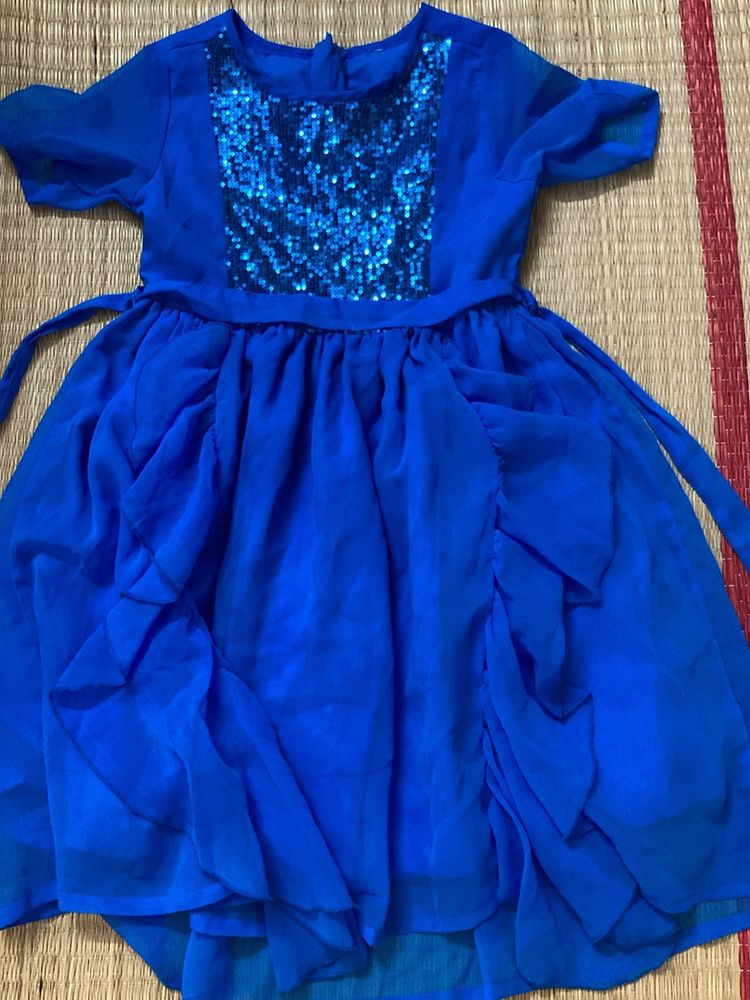 Blue Kids Frock For Grabs