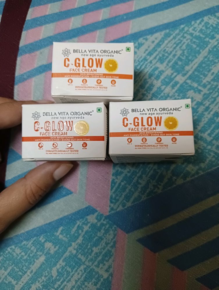 Pack Of 3 Bella Vita Organic C Glow Face Cream