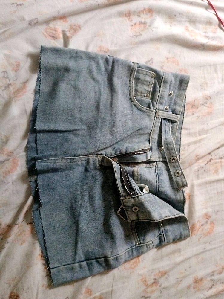 Mini Denim Skirt