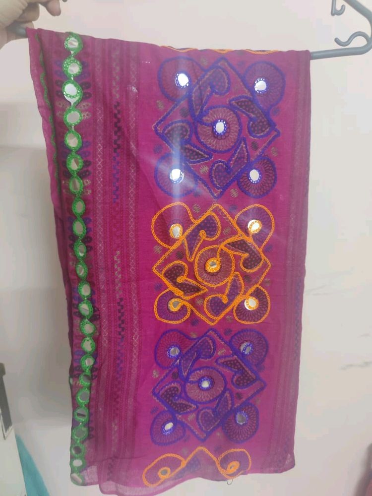 Gujarati Dupatta Mirror Work