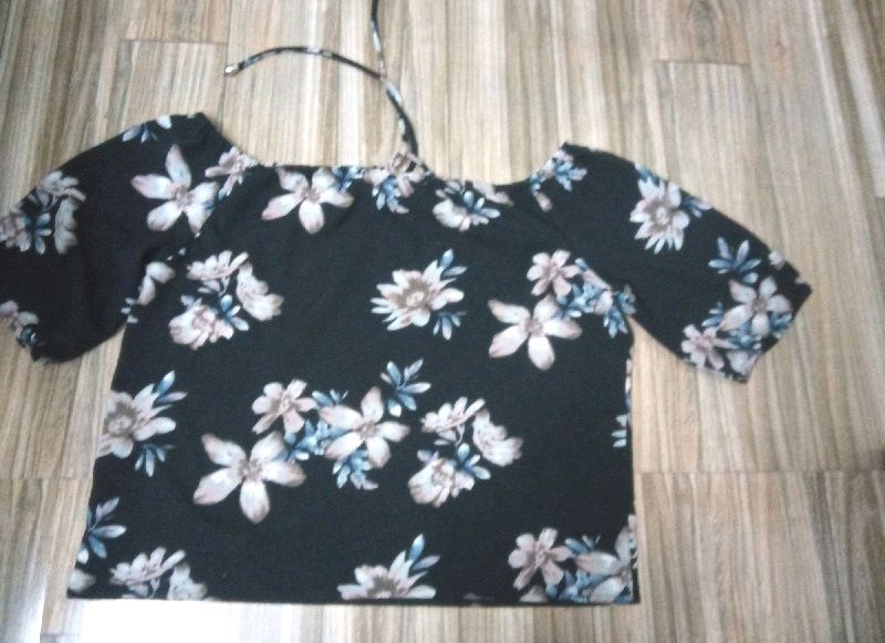 Branded Off Shoulder Top Size XL Comfortable Wear