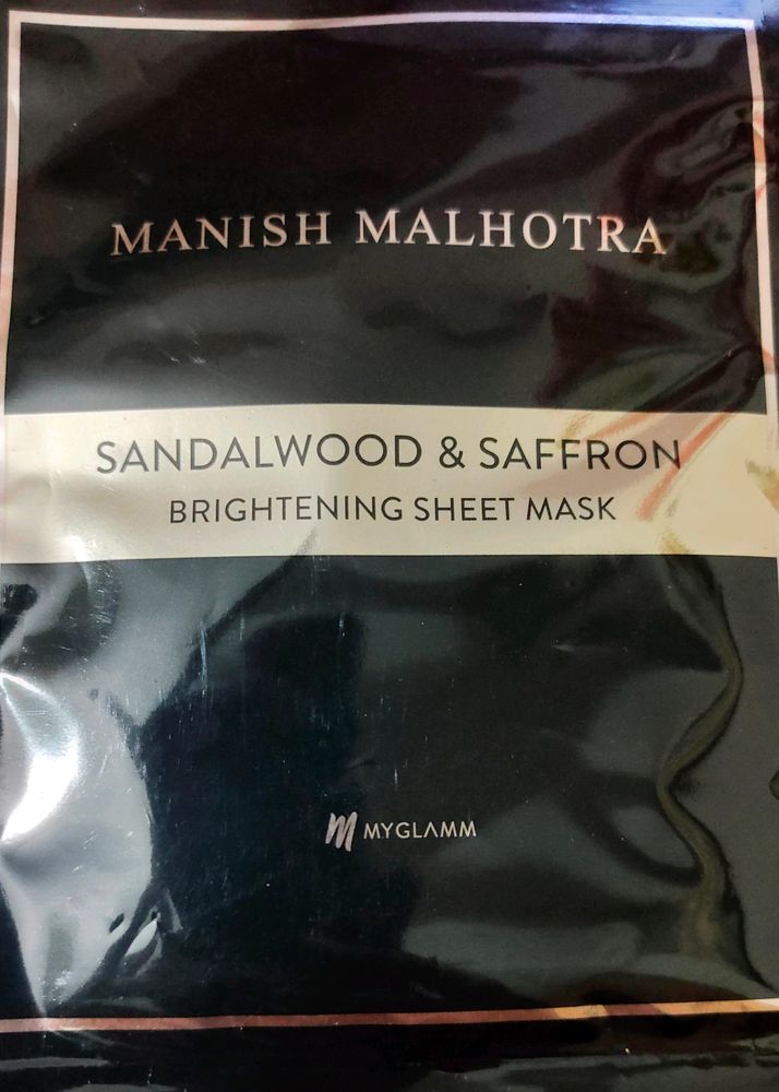 Manish Malhotra Sandalwood & Saffron Sheet Mask