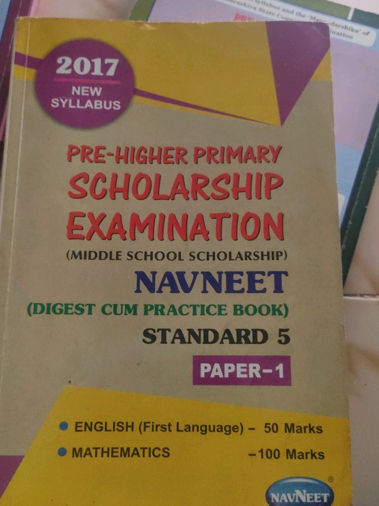 5th Std Scholarship Books