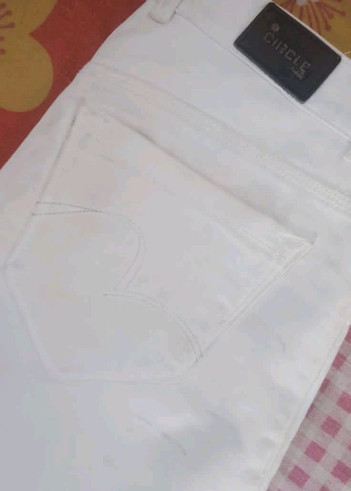 CIRCLE White Jeans Pant