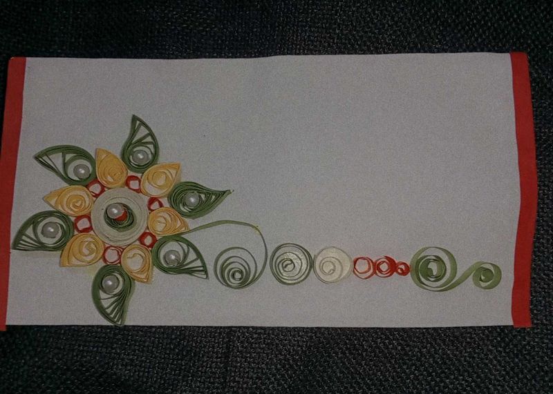 Quilling Flower Envelope