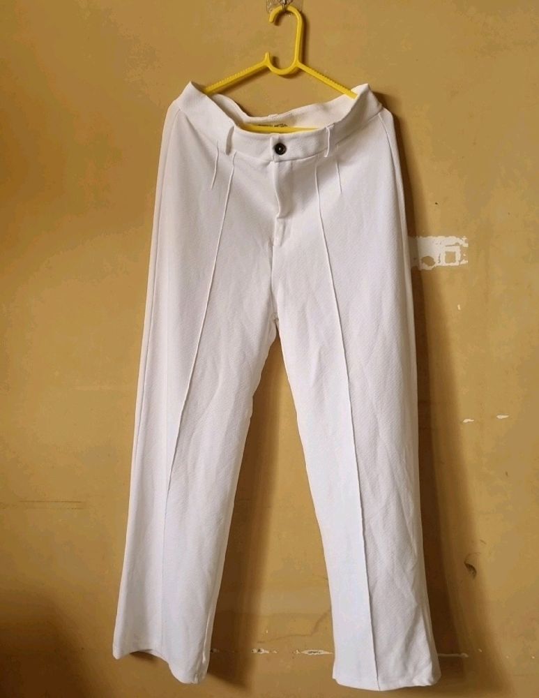 Kotty Formal White Pants For Women