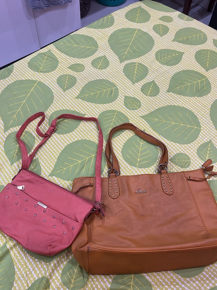 2 Used  Hand Bags For Sale