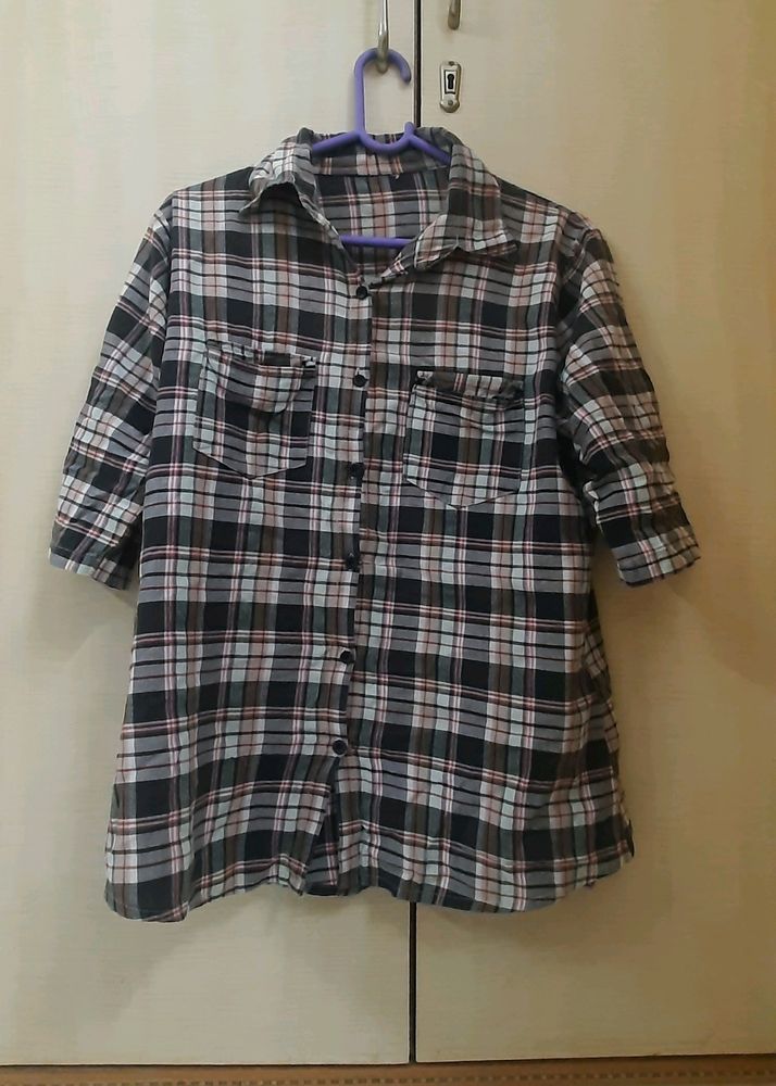 Chequered Formal Shirt For Women