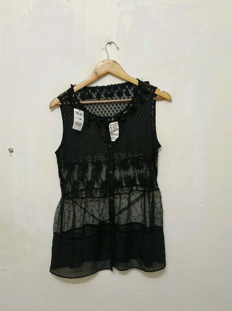 Trendy New Black Top For Women