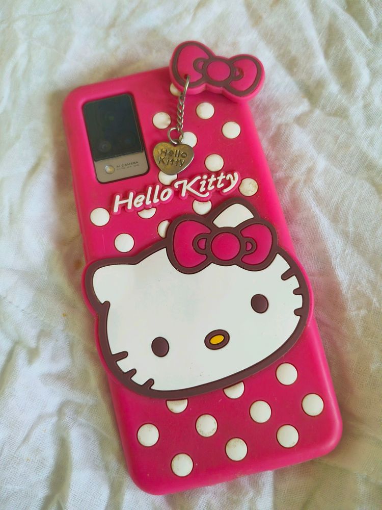 Sawrio Back Cover Vivo V21 Silicone Hello Kitty