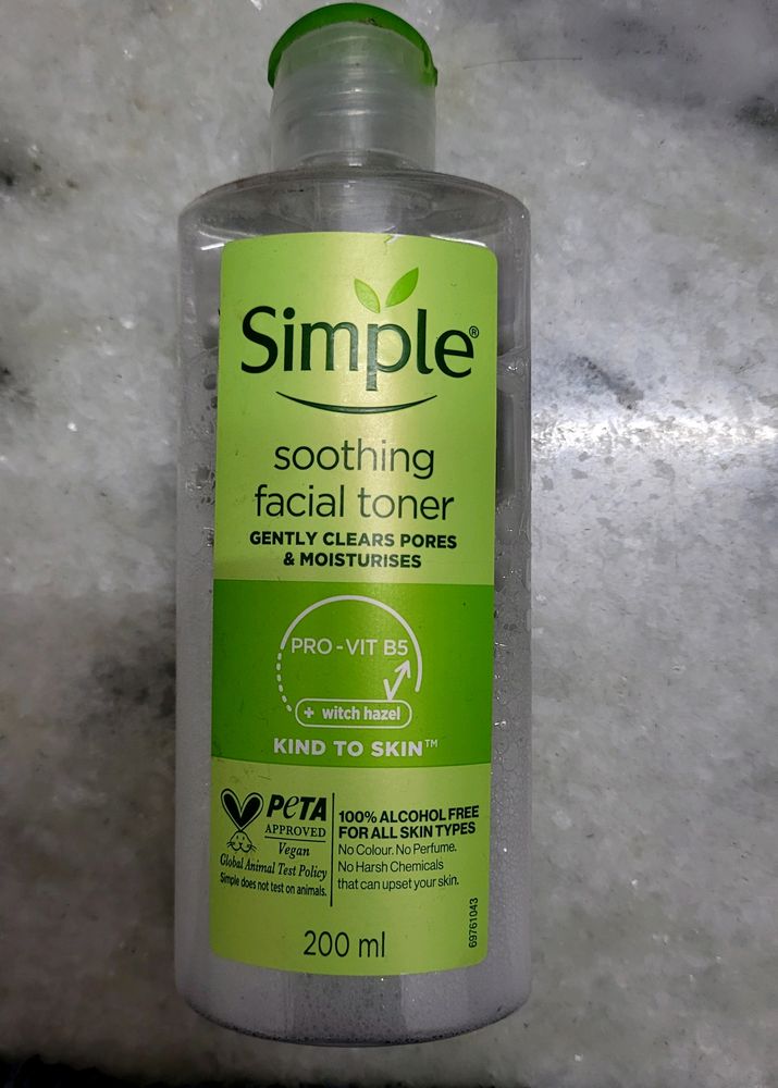 Simple Soothing Facial Toner