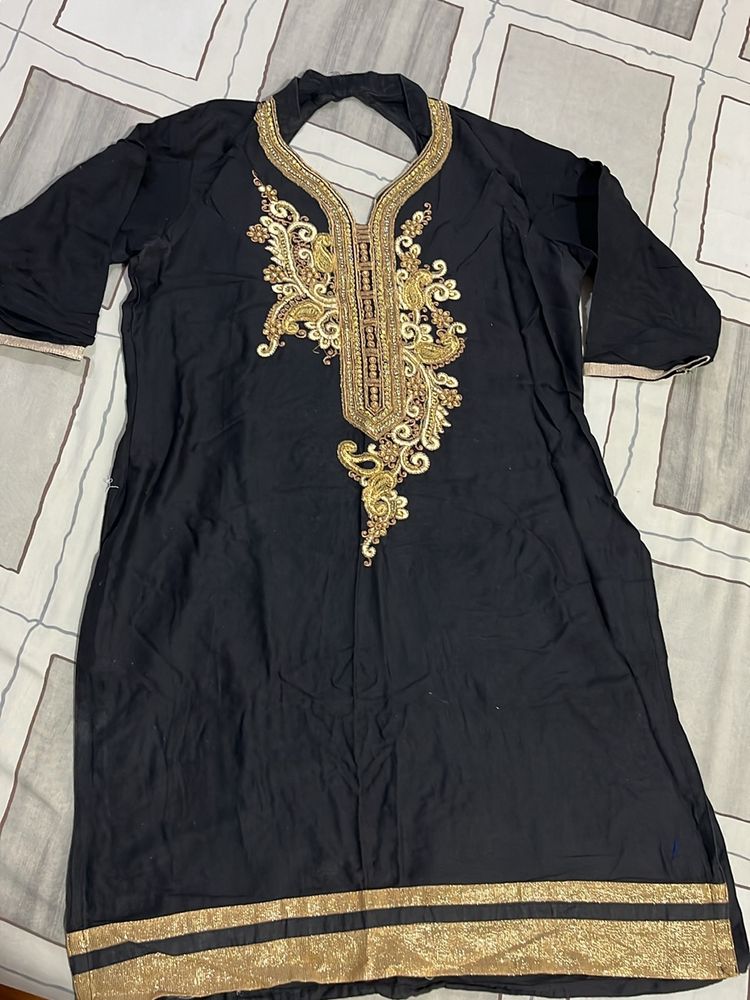 Black Festive Kurta