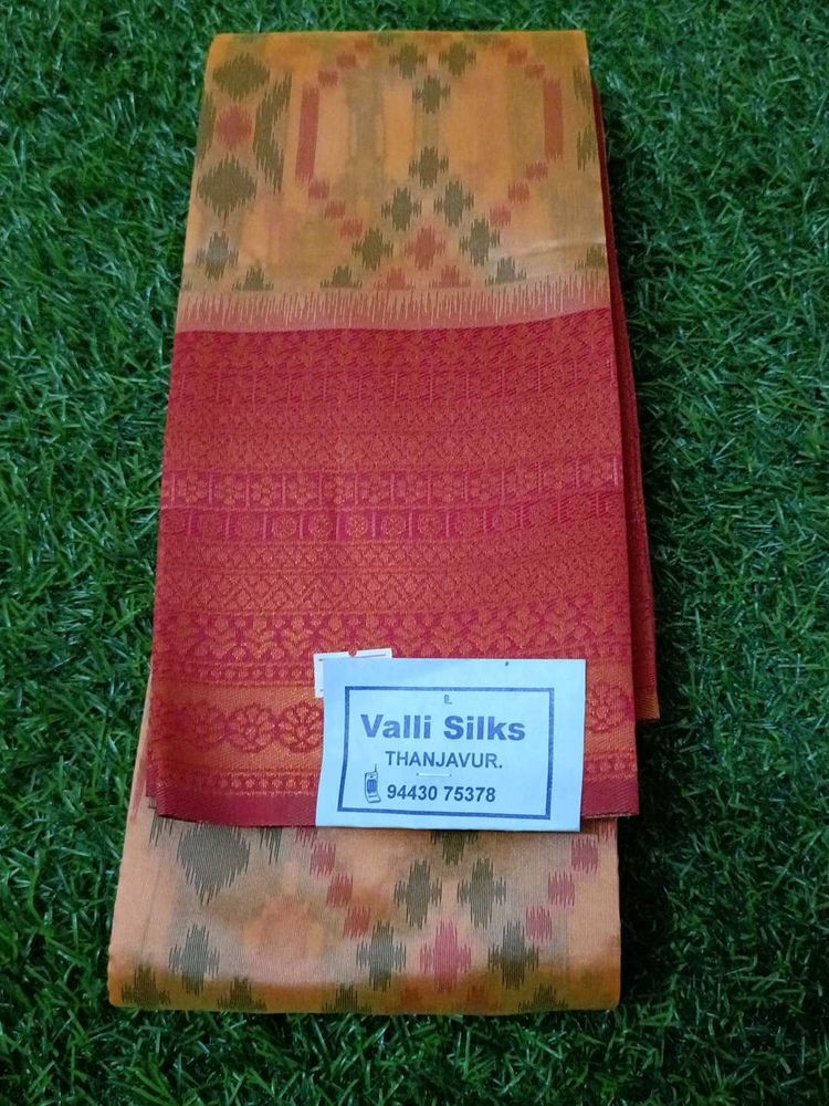 Peach Colour Saree Available Only One Piece