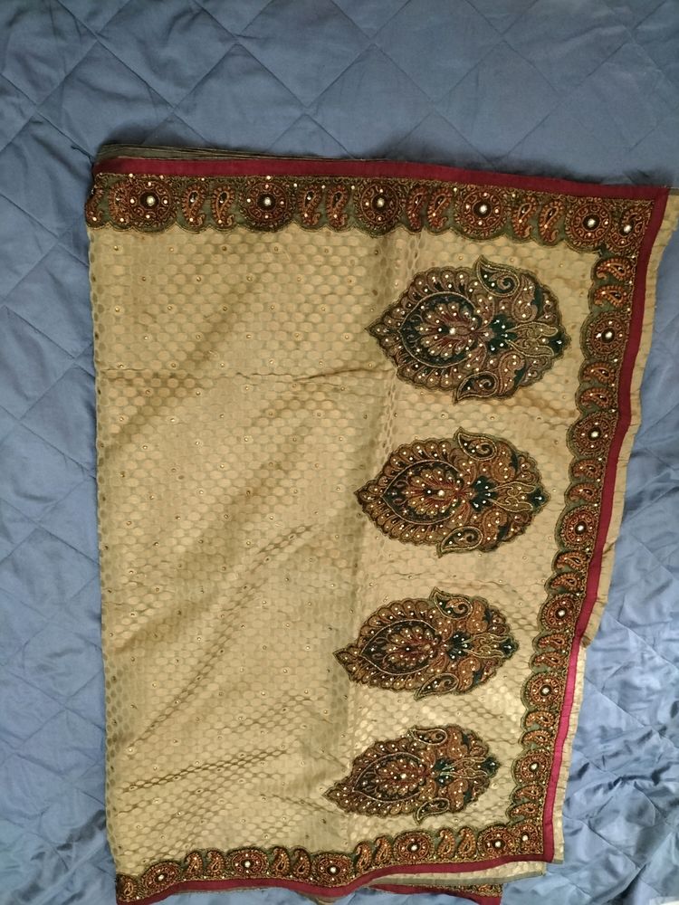 Saree Golden Brown Colour