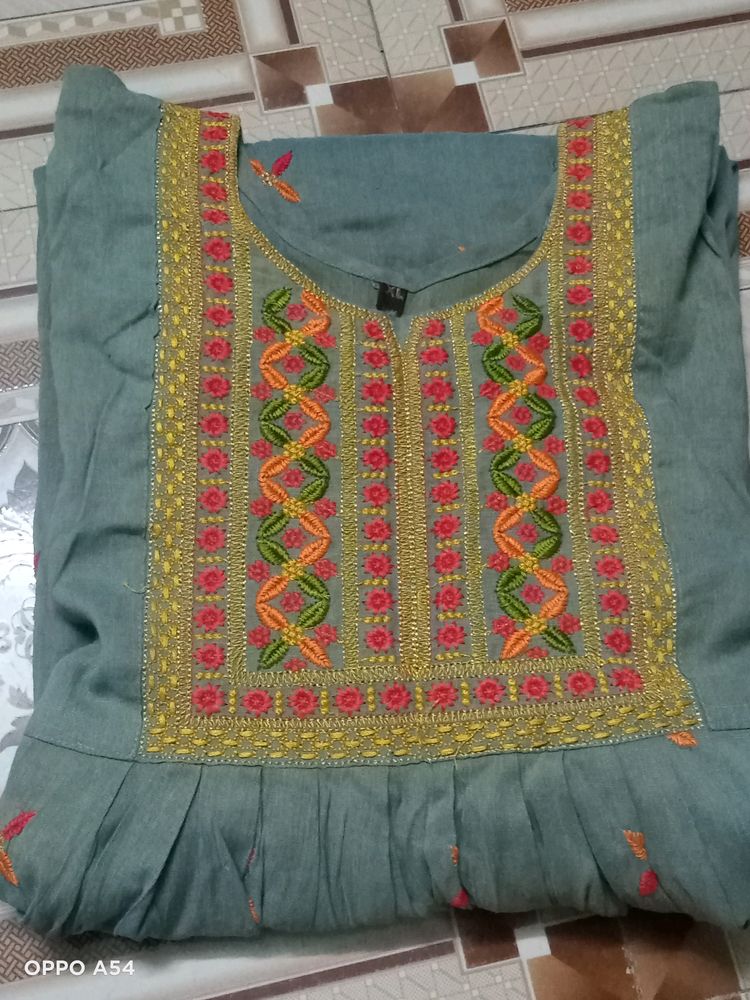 Anarkali Kurta Embroidery Work Base