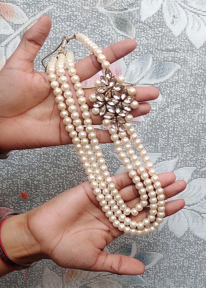 Beautiful Long Pearl Necklace