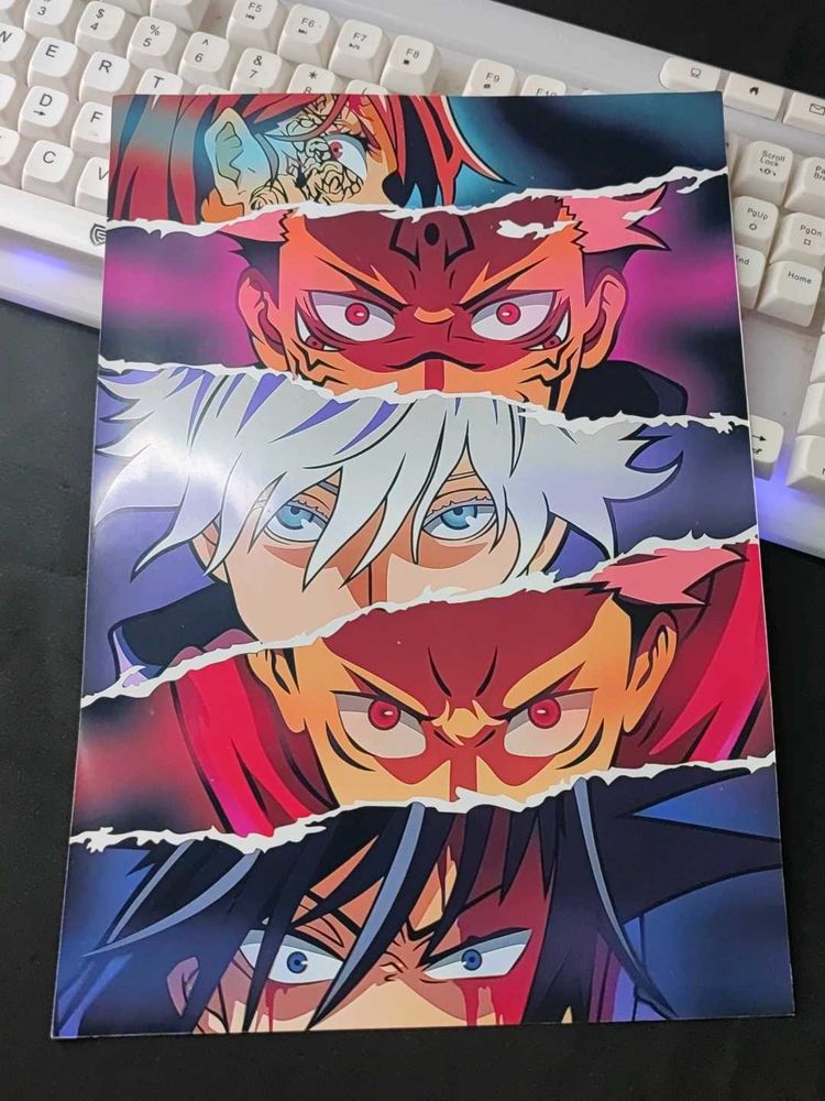 Anime Character Eyes Poster