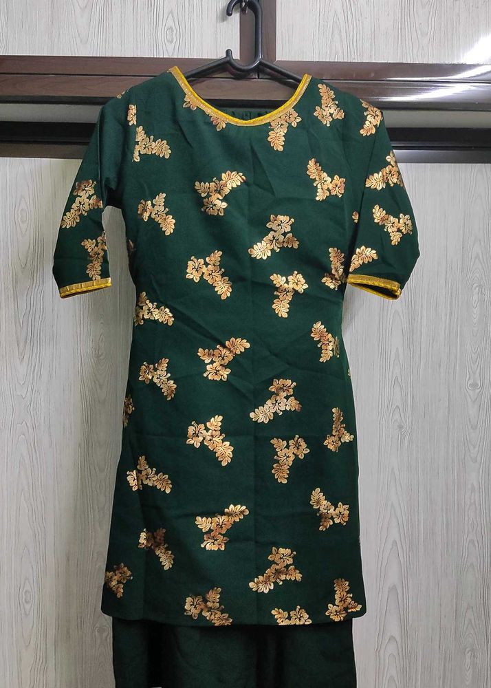 Floral Print Straight Kurta Set