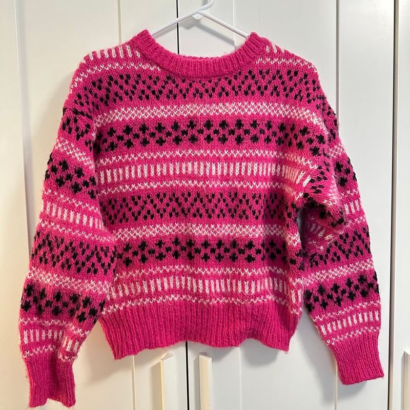 Multicoloured Rose Pink Sweater