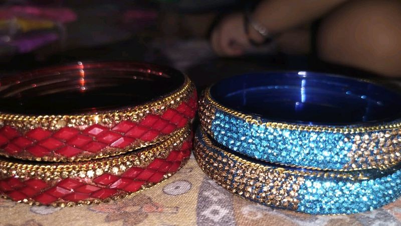 New Collection Bangles Golden Work