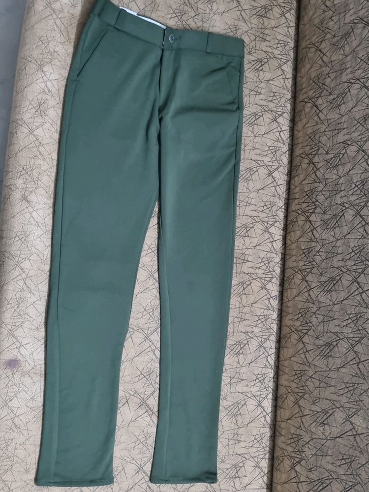 Olive Green Trouser | Size - sm