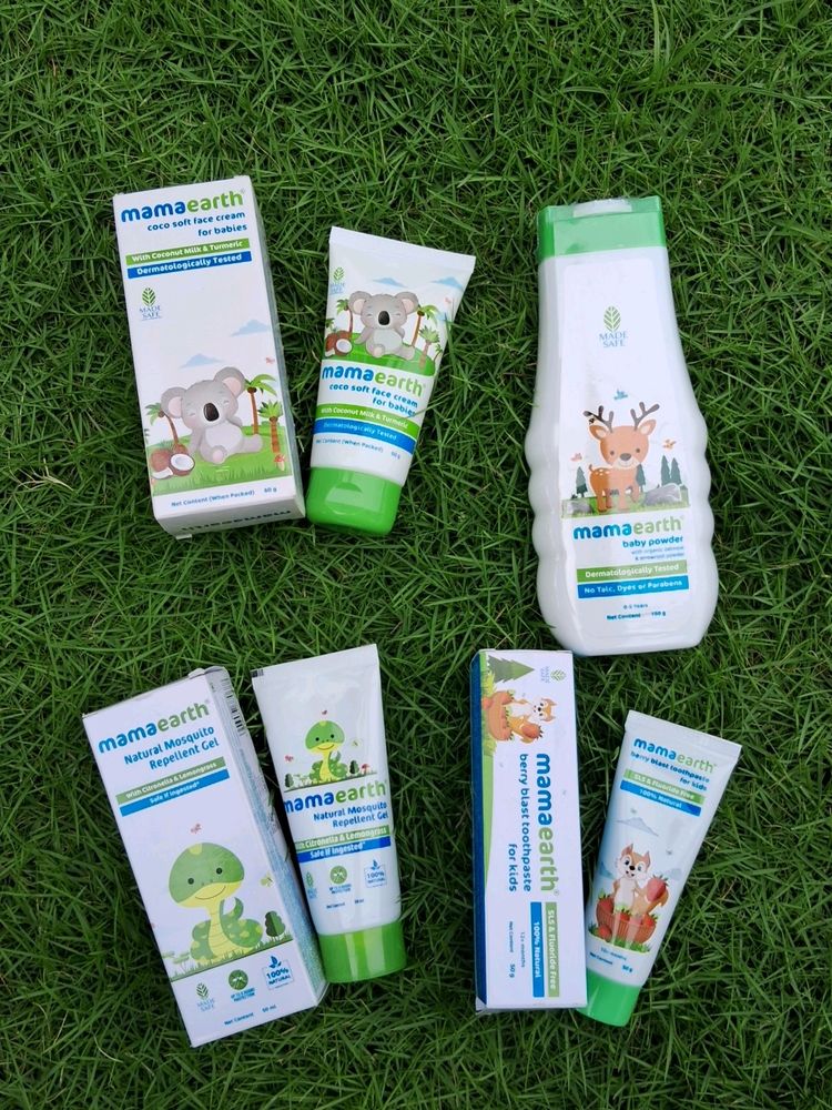 Mamaearth Baby Combo Cream,Powder,paste,repellent