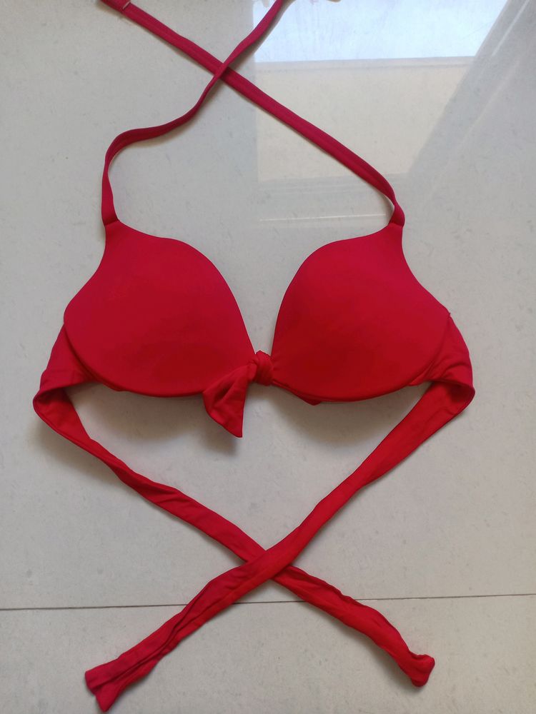 Hot Red Bikini Top