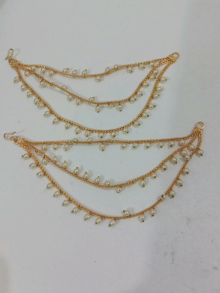 Earchain Gold Plated Fancy