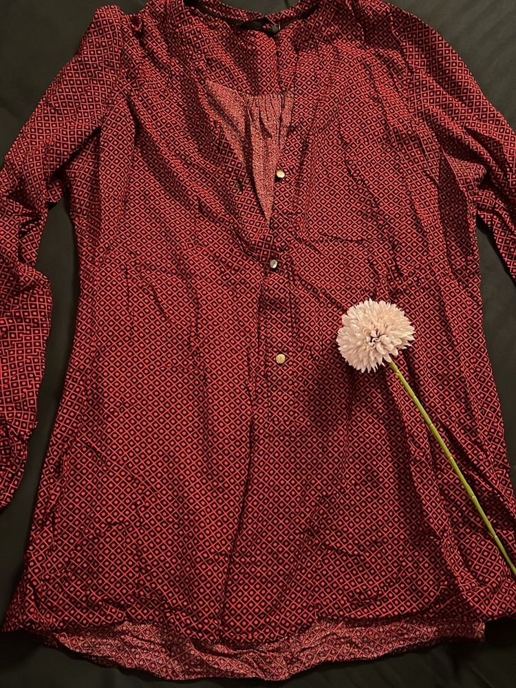 Red Tunic Top