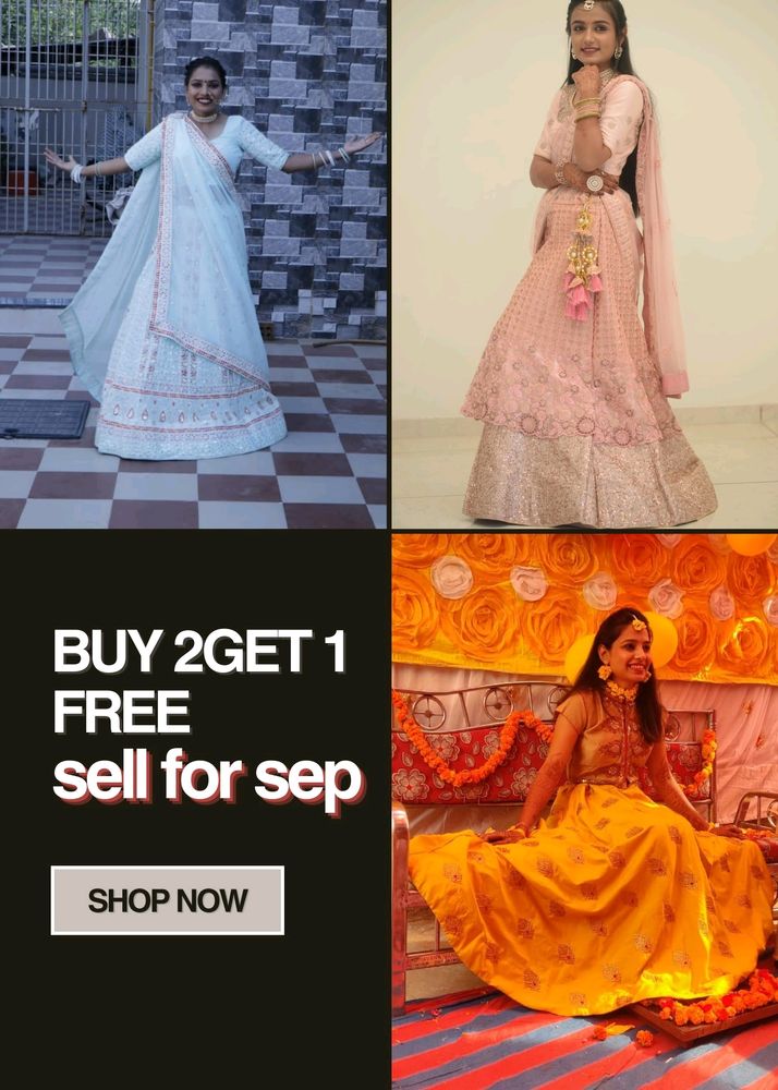 Buy 2 Get 1 Free Combo3 Lenga Choli