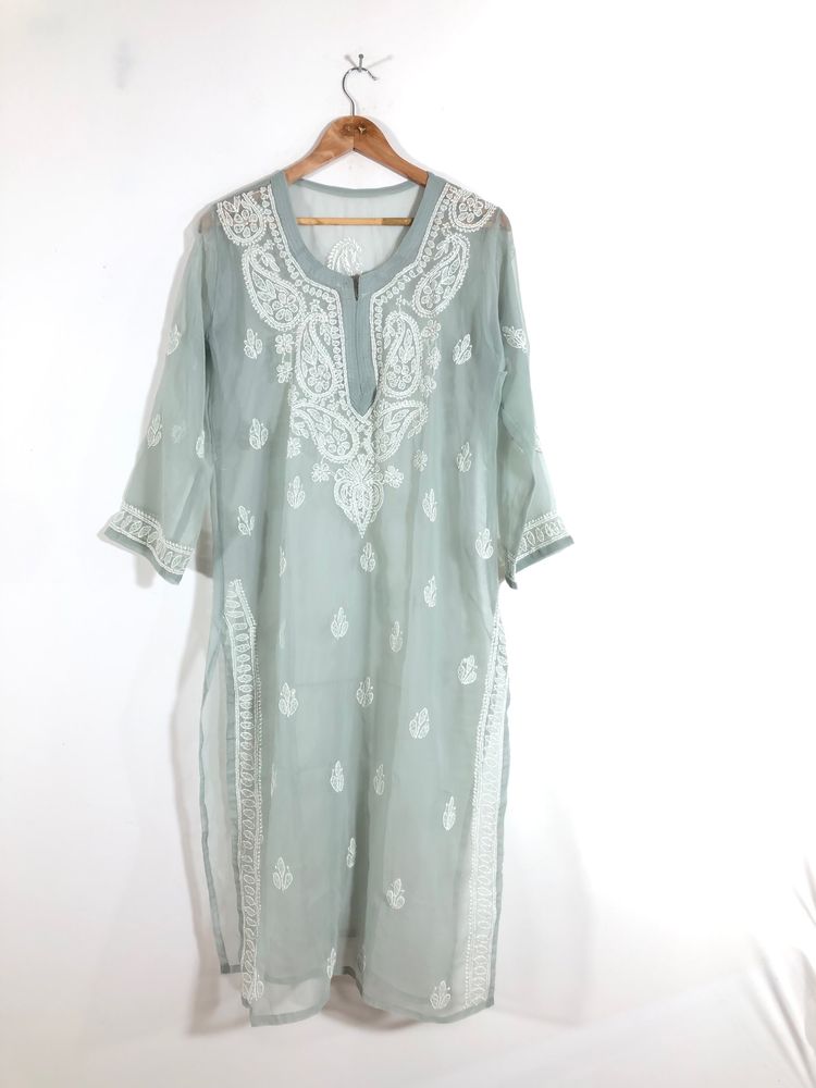 Grey Embroided Kurta(Women’s)