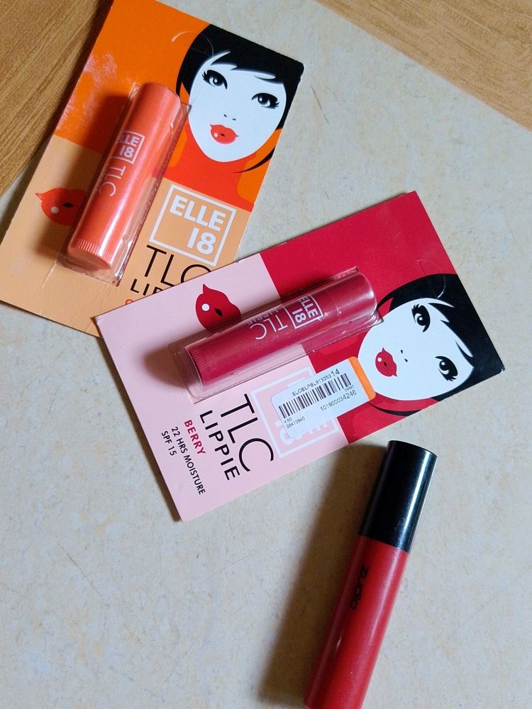 Elle 18 Lip Balms And A Zudio Listick 🥰♥️