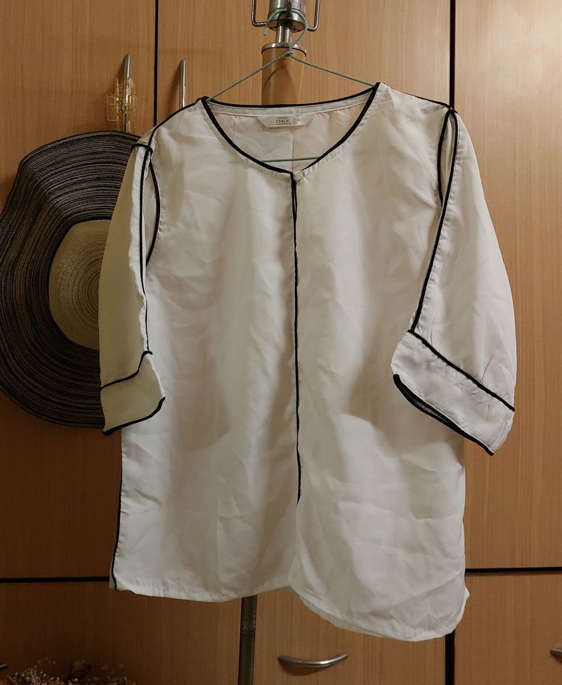 Korean White Shirt-New