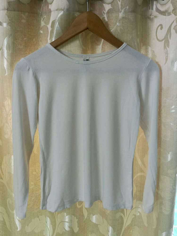 Basic White Fitted Top