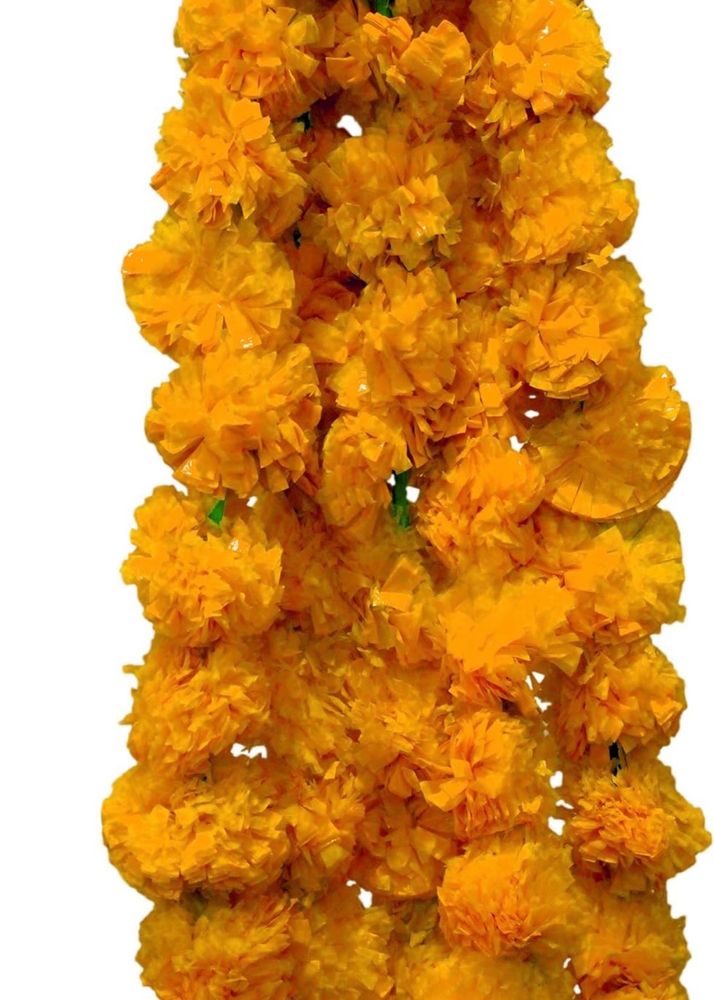 Yellow Genda Phool Artificial Marigold Flower