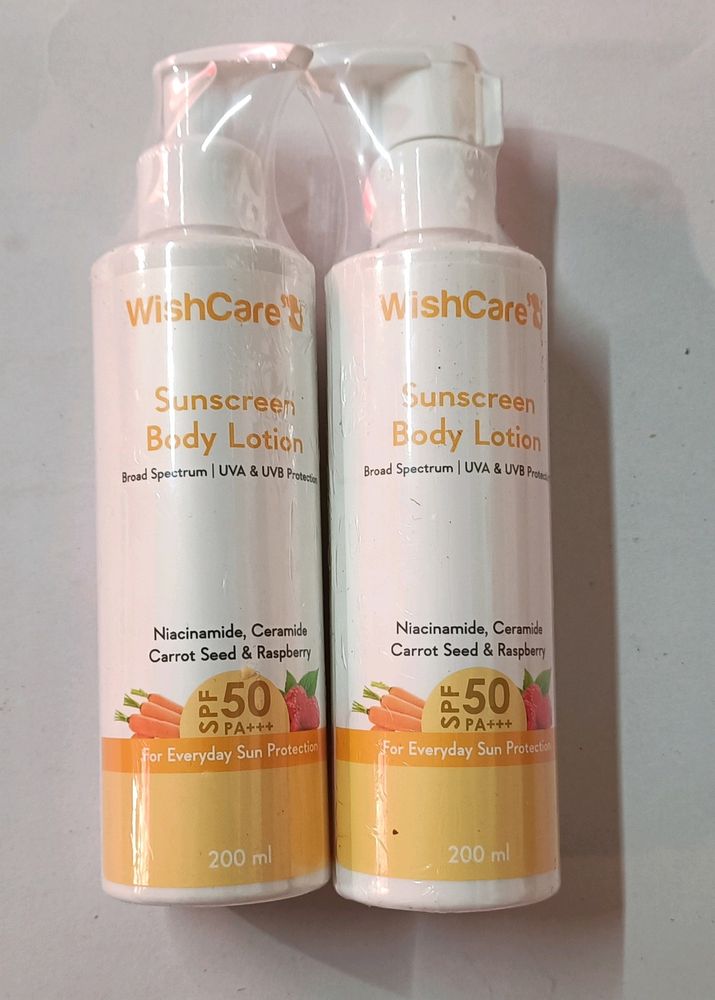 Wishcare Sunscreen Body Lotion Combo