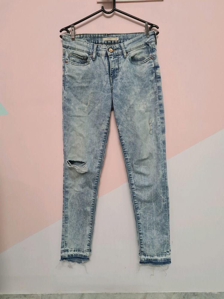 Levi’s Distressed Blue Jeans