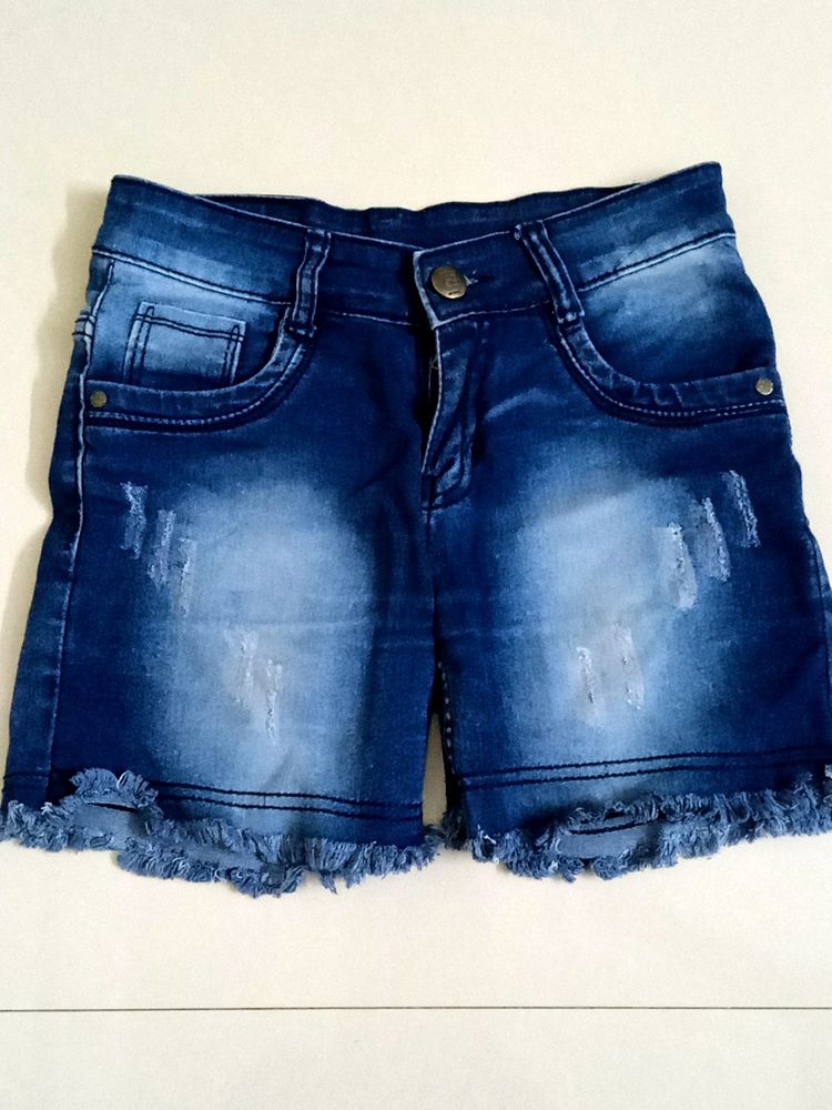 New Denim Navy Blue Colour Shorts