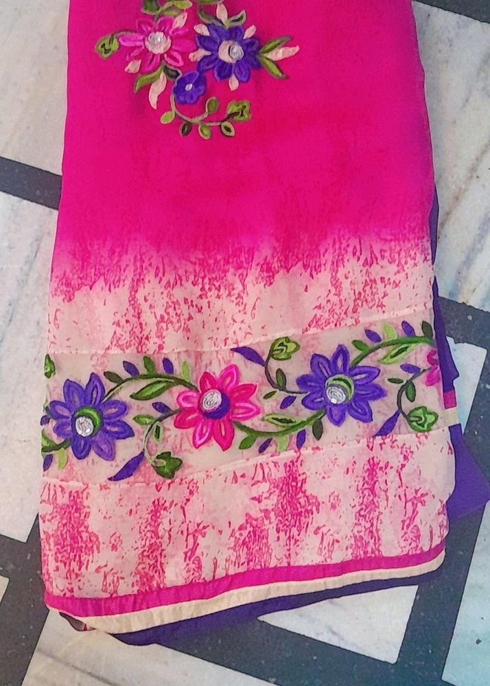 Embroidery Saree