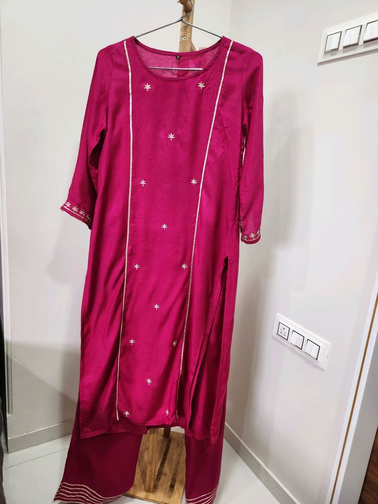 SVARCHI Rose Pink Kurta Set