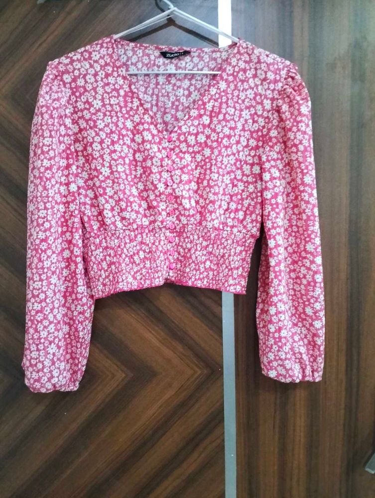 floral printed top for women