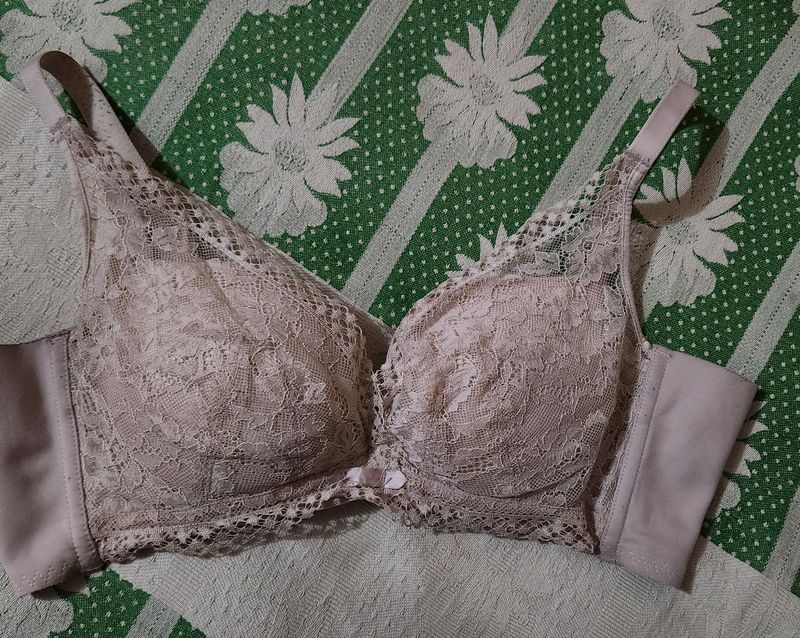 Nude Lacy Bra