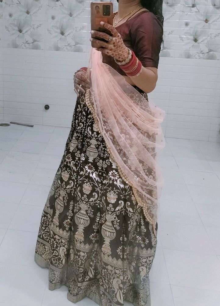 Maroon Lehnga Choli