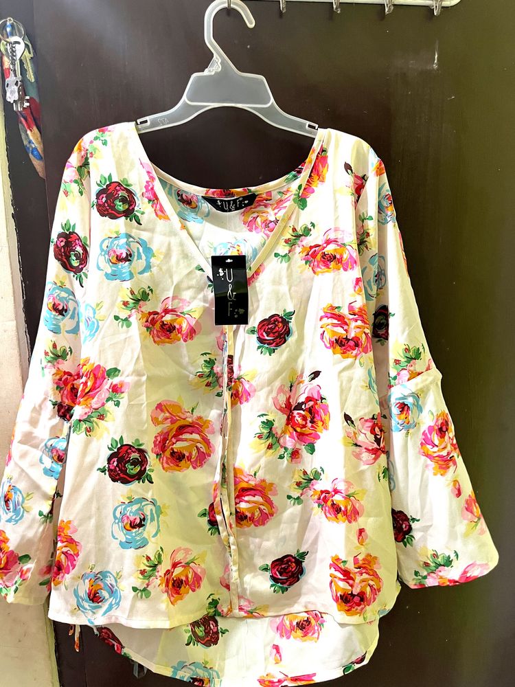 New Floral Design Top