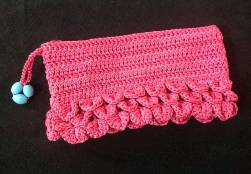 Crochet Clutch With Beads Sale