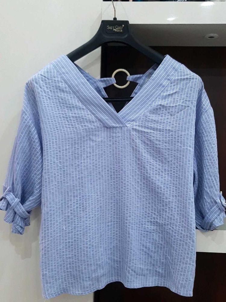 blue designer top for womens