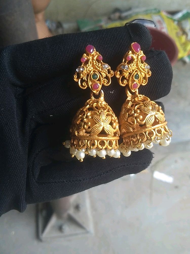 New Alloy Metal Jhumkas