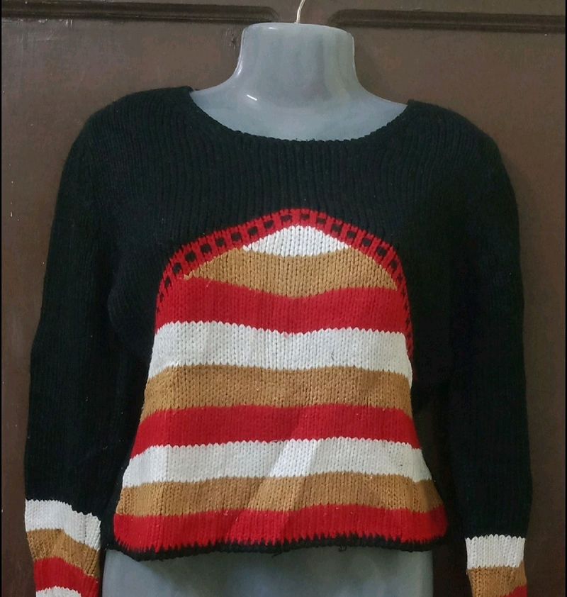 Korean Crop Sweater