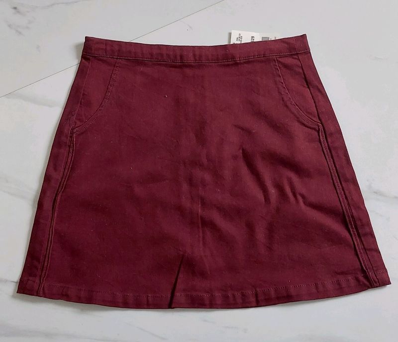 Maroon Skirt